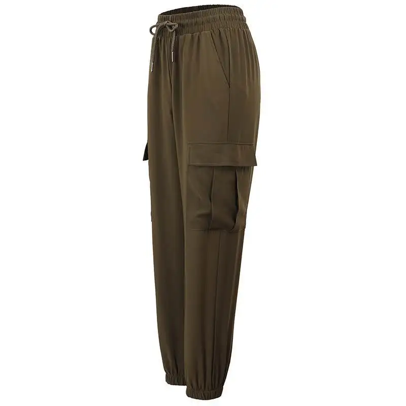 

Athletic Pants Women's Loose-Fit Beam Leg Slimming Casual Bib Overall French Summer Thin Section Quick-Dry Fitness Pants