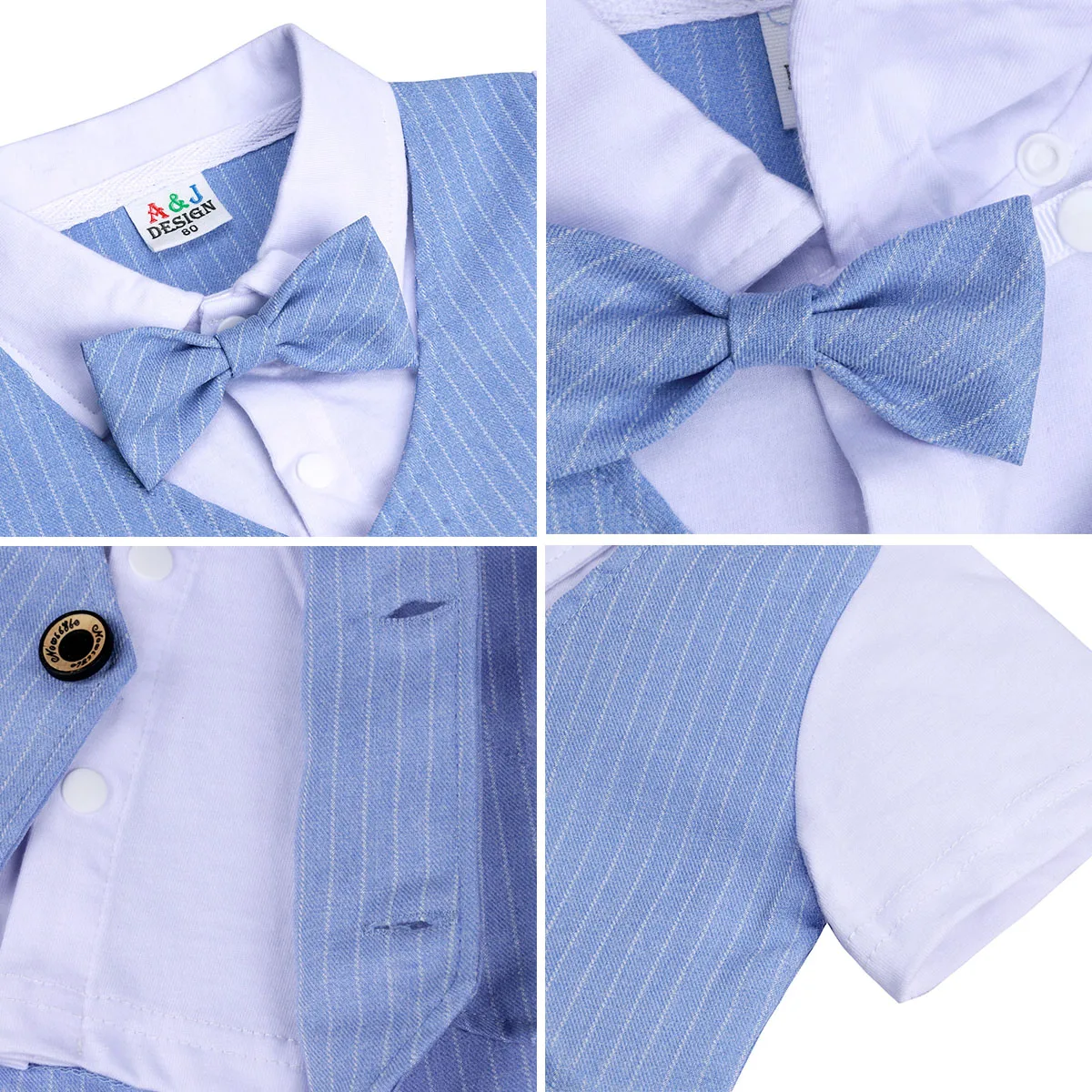 Baby Boy Gentleman Shorts Set 4