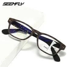SEEMFLY Новая Винтажная оправа для очков для женщин и мужчин Классическая квадратная оправа для оптических очков очки унисекс стиль большая оправа