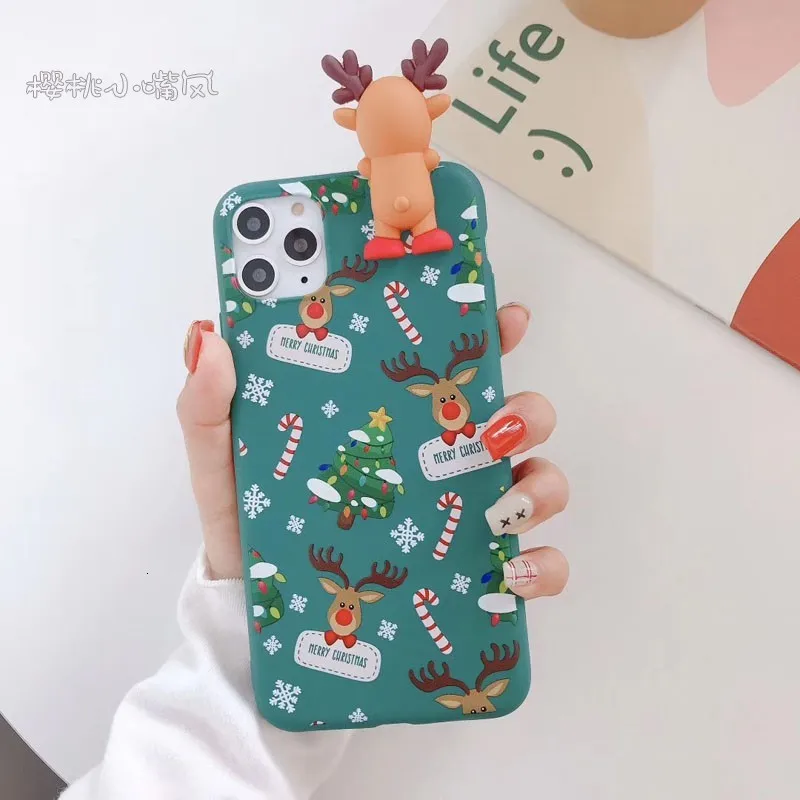 Кукла Рождество для iPhone xsmax подходит для Apple x r мобильный телефон оболочка 78plus дерево олень 6S Набор 11pro
