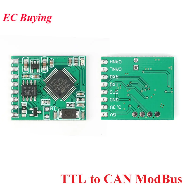 TTL Serial to CAN ModBus TTL to CAN Converter Module 3.3V/5V Filter Regulator Transparent Transmission afbeelding