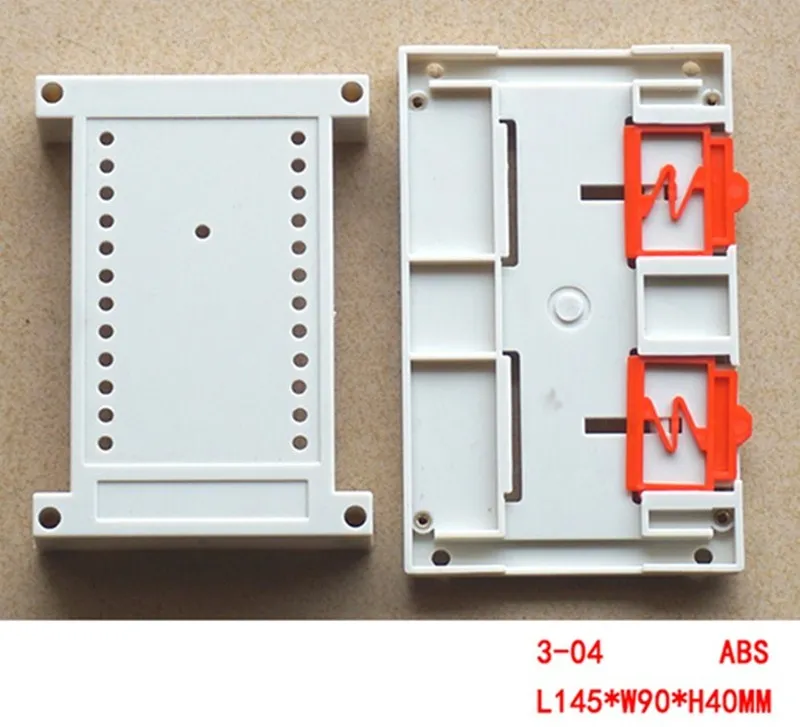 Din rail type plastic enclosure Instrumentation case Wiring box PLC industrial control box 3