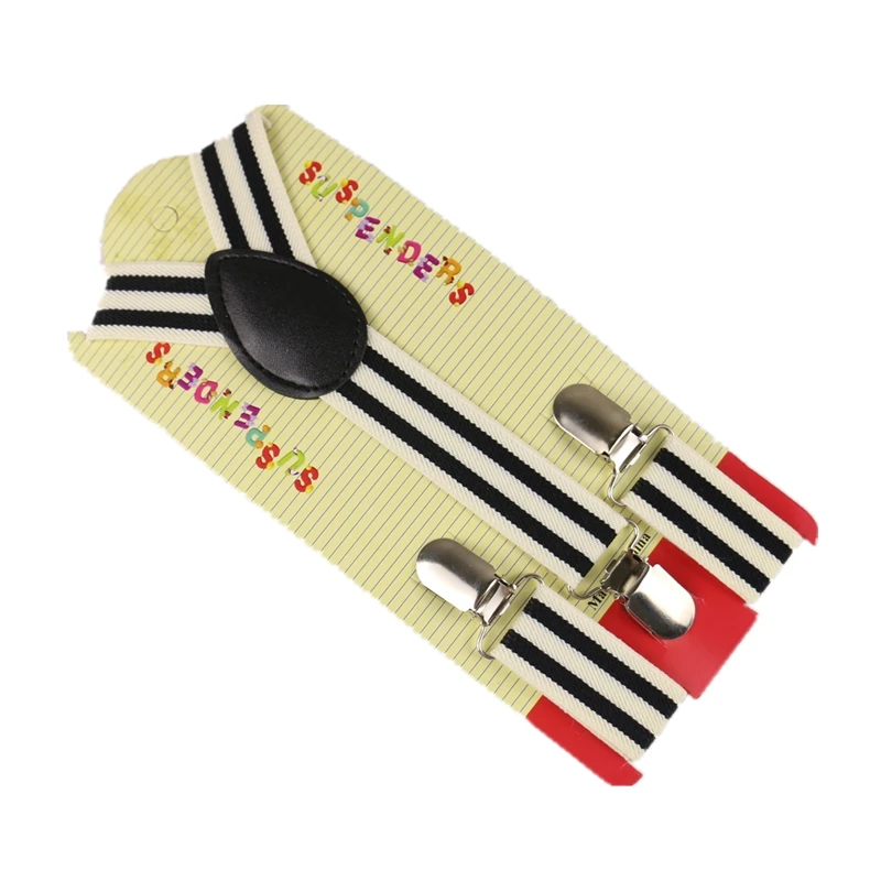 HUOBAO Elastic Striped Kids Suspenders For Baby Boy Girl Children Clothing Accessories Suspenders
