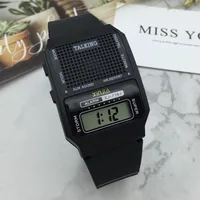 English Talking Watch for Blind People Electronic Sports Rectangle Shape Wristwatch with Alarm 1