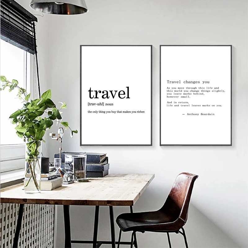 Anthony Bourdain Travel Canvas Painting Home Wall Decor