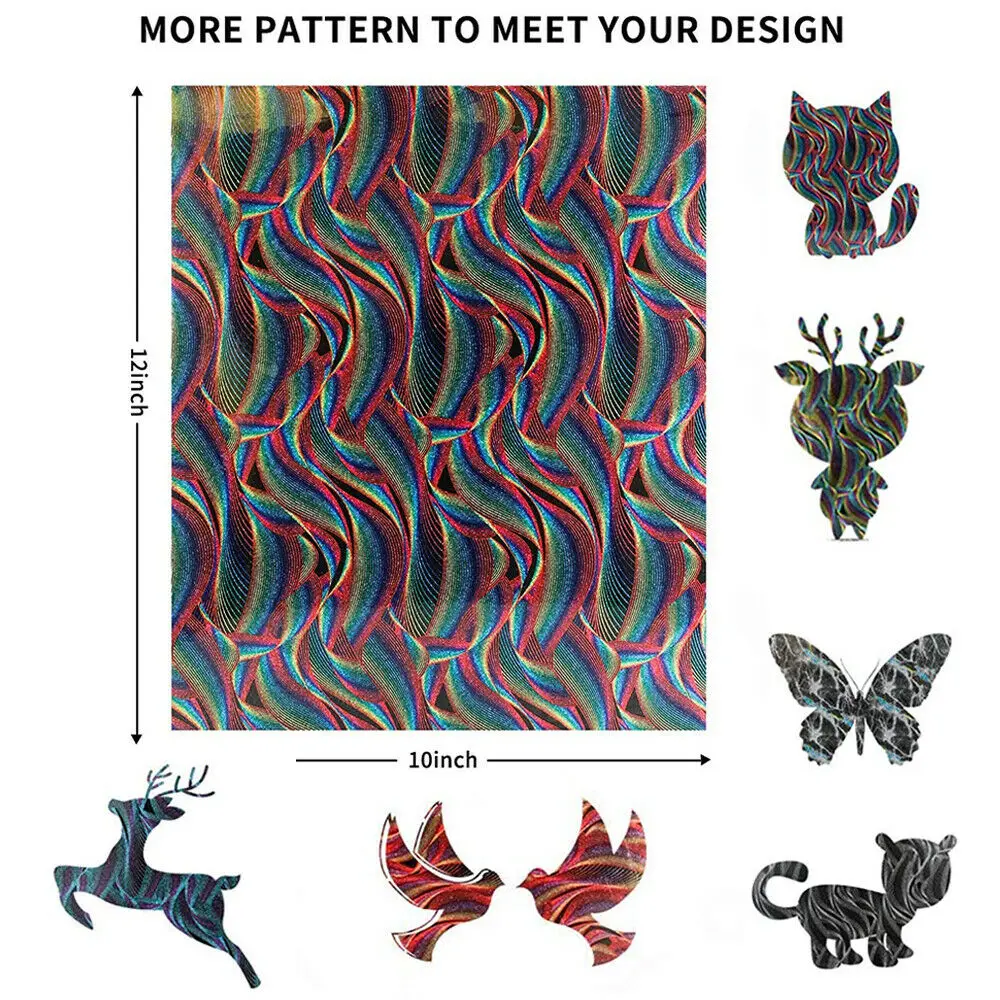 12"x10" Clouds Glitter Heat Transfer Vinyl Iron on Vinyl for T-Shirt 32 Assorted Colors HTV Printing for Cut Silhouette Cameo