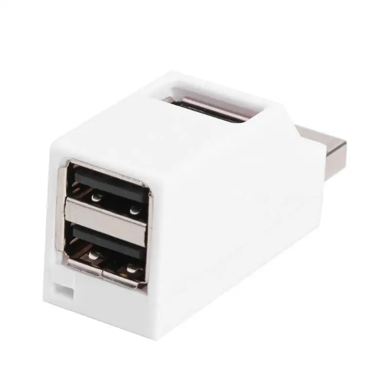 Usb-хаб 3 порта мини Горячая простой удобный твердый USB 2,0 сплиттер конвертер коробка для ноутбука U диск кард-ридер