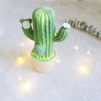 

Cactus Led Night Light Children Led Lamp For Living Room Home Decoration Blue