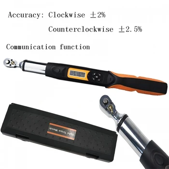 Buy Torque Wrench Digital Bidirectional Wrench With 3/8-Inch Drive Buzzer Setting Range 4.25-80N.m 4 Units N.m Ft.lb In.lb Kgf.cm