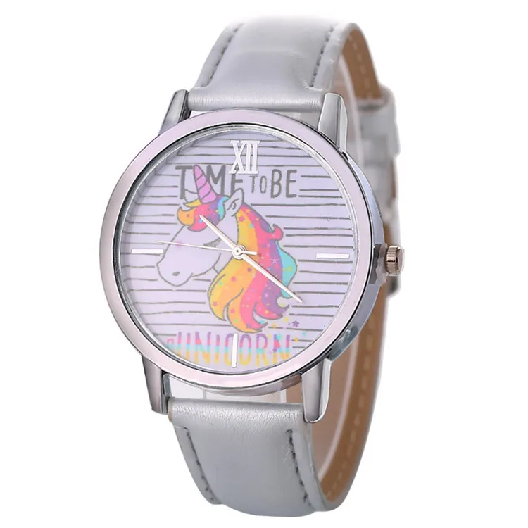 

Unicorn Pattern Bracelet Watch New Arrival AliExpress Hot Selling Women's Leather Strap Watch Fashion Watch