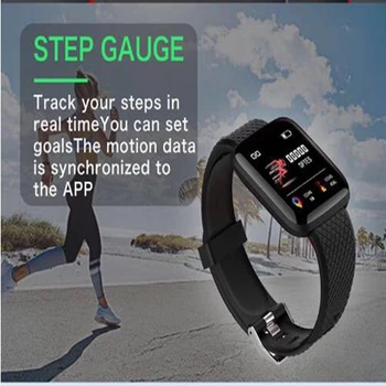 

Hot sale 116 plus Android smart watch 2020 waterproof heart rate pedometer blood pressure smartwatch D13 116PLUS