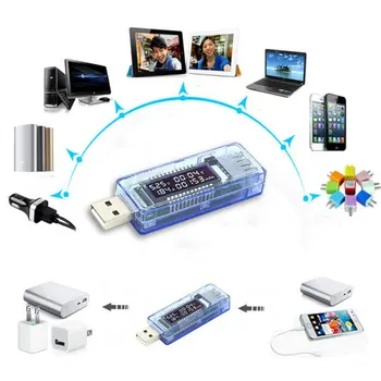 

Hot EDAL USB Gadgets Quality Mobile USB Charger Mobile Voltage Detector Voltage Current and Voltage Ammeter Voltmeter