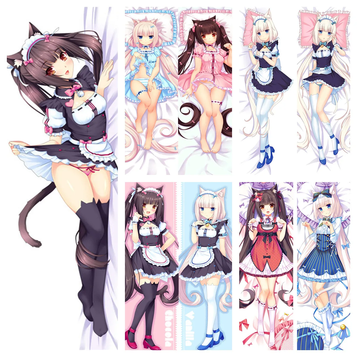 Nekopara Dakimakura Chocolate And Vanilla Loadingcrewcrafts