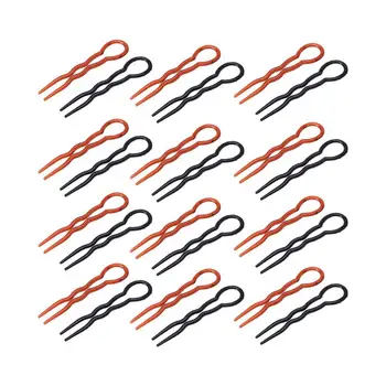 

36Pcs/Set Women Round Toe U Shaped Hair Pins And Clips Plastic Grips Convenient Simple Forks Hair Styling Tool Magic Hairgrips