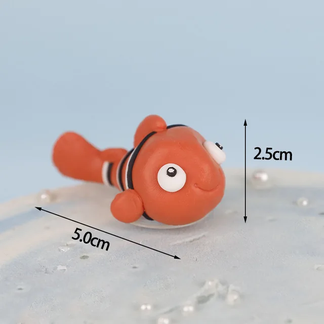 Summer Sea Animal Crab Cake Topper Mermaid Theme Cupcake Decor Mermaid Girl One 1st Happy Birthday Party Decor Kids Baby Shower Light Yellow