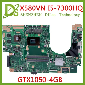 Online KEFU X580VN Motherboard For ASUS X580VD X580V Laptop Motherboard I5-7300HQ GTX1050-4G Test BeFore Shipping Work 100%