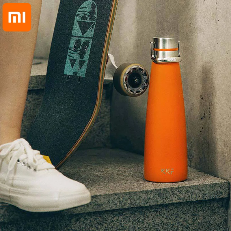 Оригинальная чашка Xiaomi Kiss Fish модная спортивная Вакуумная чашка OLED температурный экран умный датчик CC+ бутылка