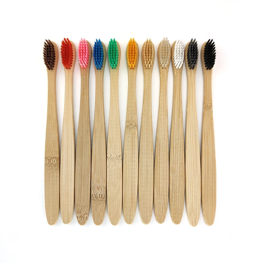 

12PCS Biodegradable Natural Bamboo Toothbrushes Soft Bristles, Biodegradable,Compostable,Eco Friendly Bamboo Toothbrushes