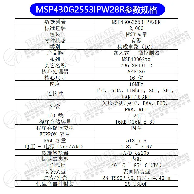 .05251.MSP430G2553IPW28R
