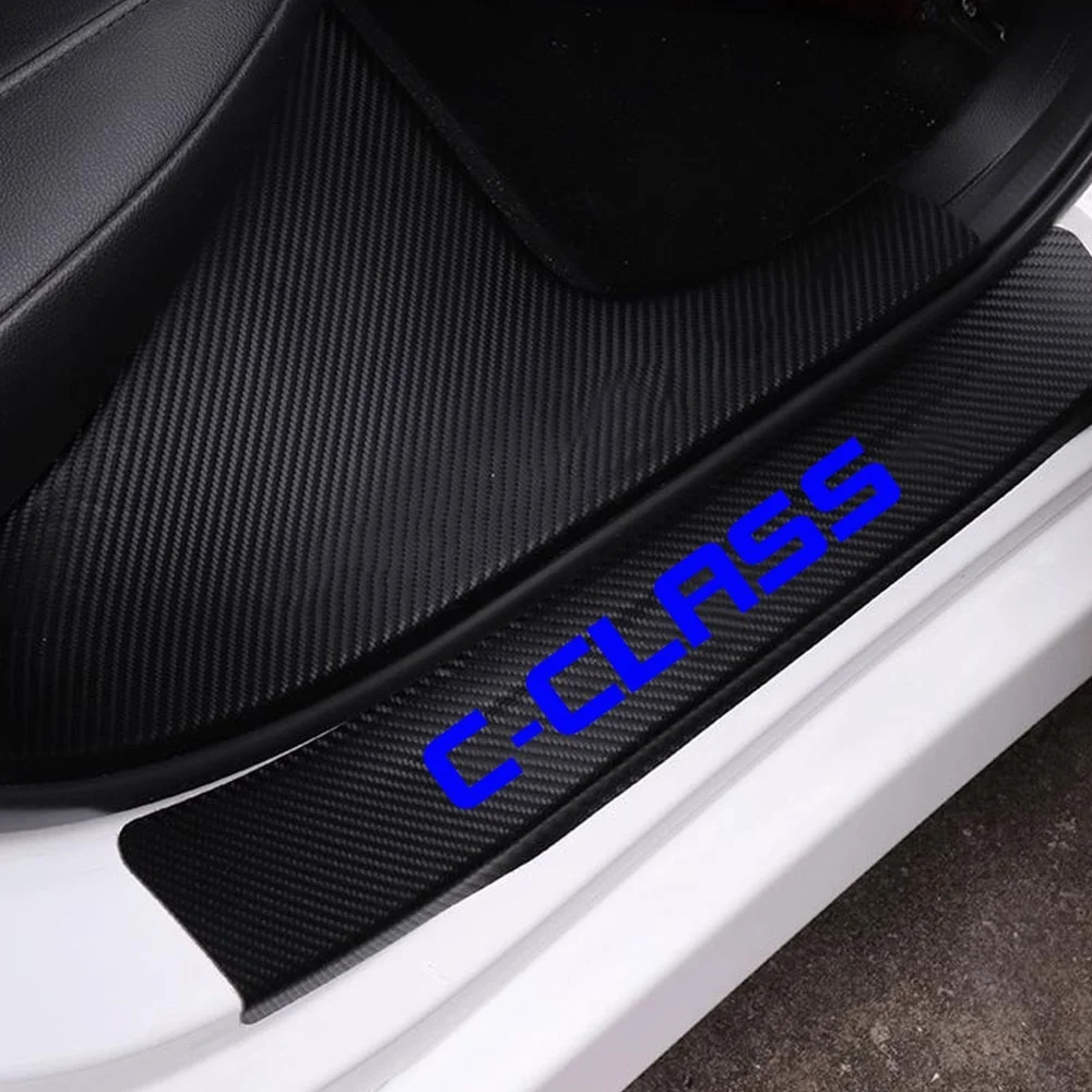 Наклейка на порог двери автомобиля наклейка педали для Mercedes Benz C Class украшение из