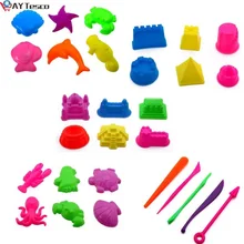 

6PCS DIY Educational Toys Indoor Magic Play Sand Castle Models Building Dynamic Magic Sand Clay Model Building Toys