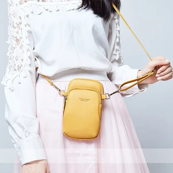 

Shoulder Bags Woman's Solid Color Crossbody Fashion PU Simple Female Multifunction Coins Tote Mini Square Bag
