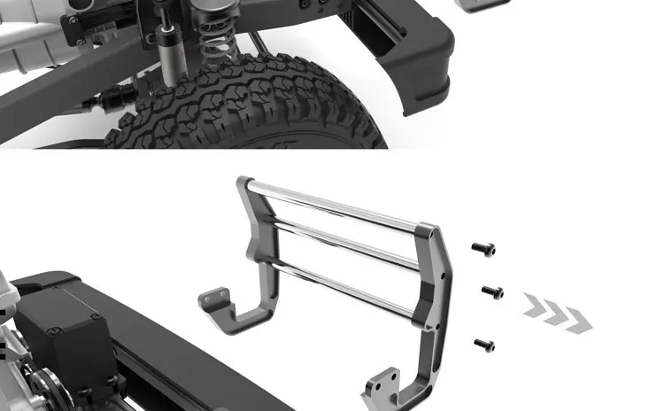 Capo Jimny SIXER1 CD15828CL до градуированного бампера опция OP Обновление RC детали гусеничного трактора
