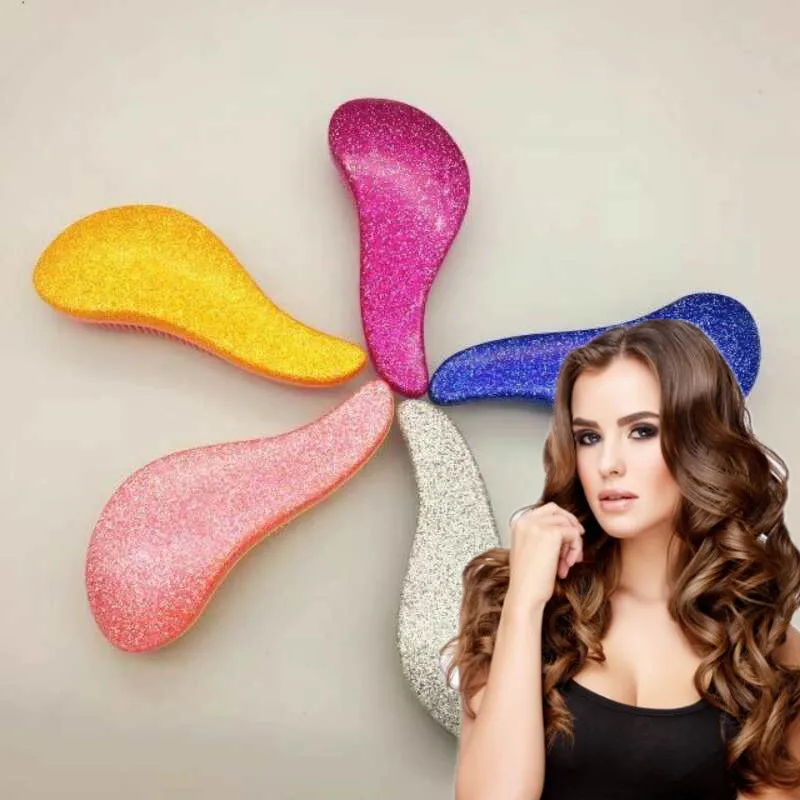 

Professional 6 Colors Exquite Cute Useful Comb Salon Styling Hair Brush Detangling Combs Hair Styling Tool