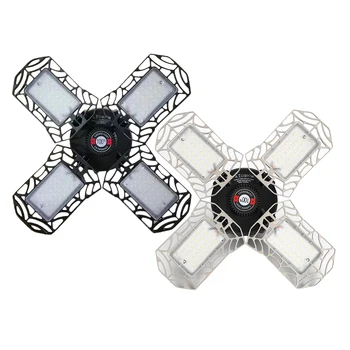 

E26 E27 Deformation Garage Light 6500LM LED High Bay Industrial White Lights LED Lights Ceiling Lamp Bulb Workshop Lamps