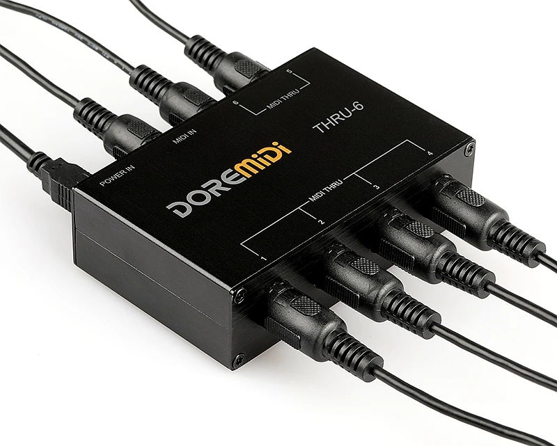 Através do Controlador de Caixa Através de 6 Doremidi Midi Entrada Saída Padrão Cinco Pinos Interface 1 6 - Image 2