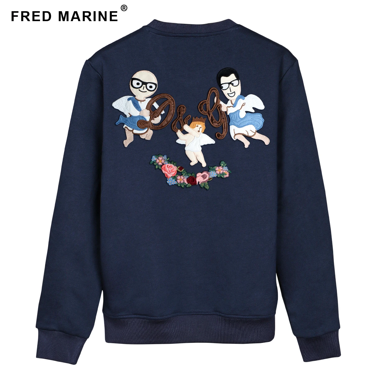 

Angel Hoodies Men's Embroidery Long Sleeve Casual Men's Sweatshirt Free Shipping Autumn And Winter New Clothes For Man Hoodie