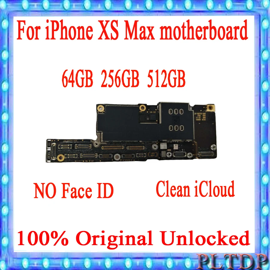 Две и одна SIM карты для iPhone XS MAX материнская плата с/без Face ID Бесплатный iCloud iphone XSMAX