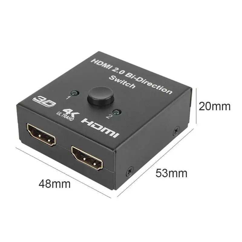 HDMI переключатель сплиттер умный двухнаправленный HDMI коммутатор для 4K HDR HDCP2.2 адаптер 3,4 Гбит/с высокой пропускной способностью передачи