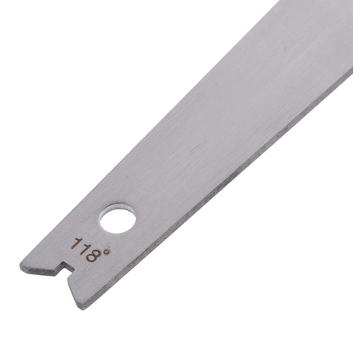 New Stainless Steel Drill Bit Angle Gauge 87.5X34.5X1.3mm Angle Gauge Edge Dimension Gage Sharpening Tool