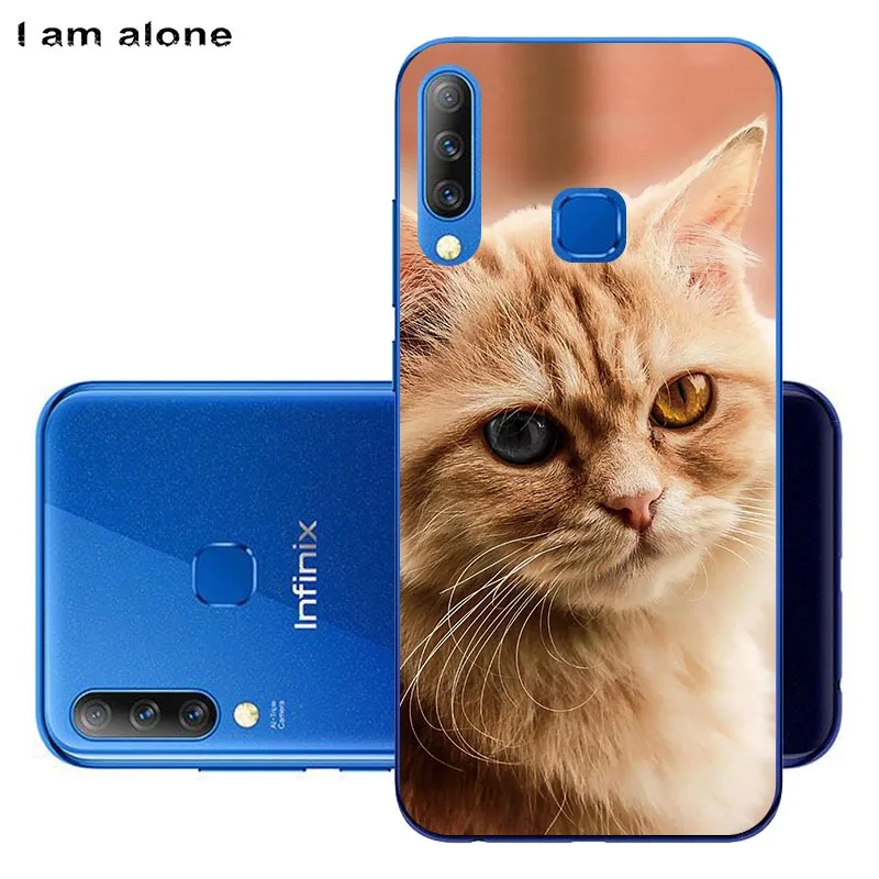 Чехлы для телефонов I am alone для Infinix Hot S4 X626 6,2 дюймов мягкие сумки из ТПУ с милым рисунком для Infinix Hot S4 X626