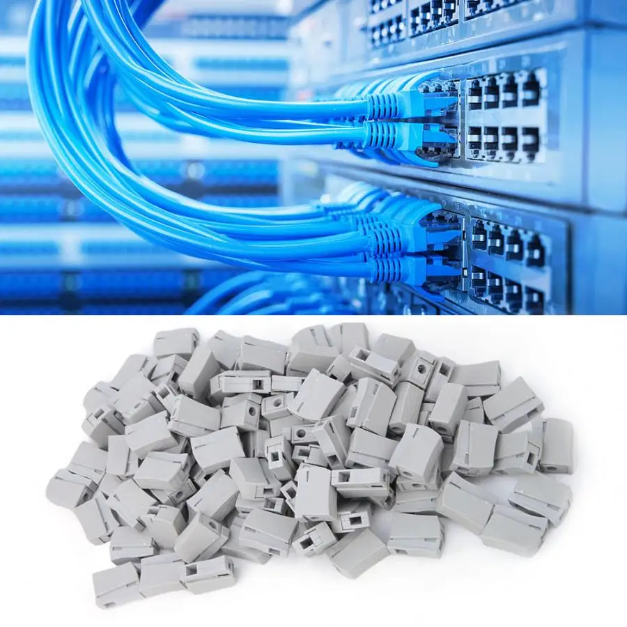

100pcs 1 Hole Quick Wiring Connector Electrical Wire Cable Terminal Block