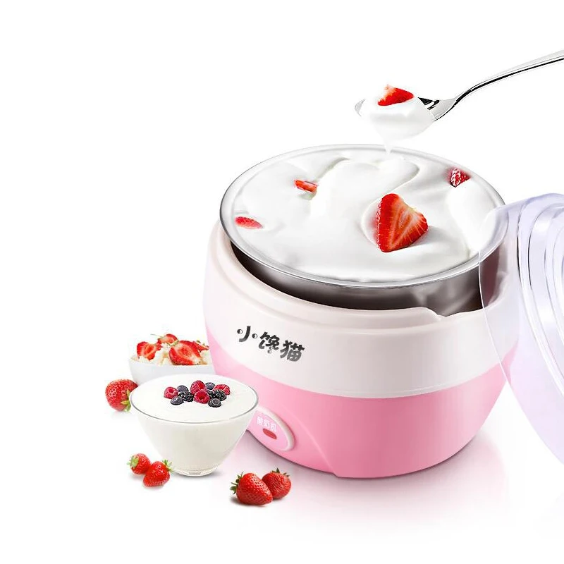 Home Icecream Automatic Fruit Ice Cream Machine Maker Yoghurt Dessert Double Insulation Frozen Barrel | Бытовая техника