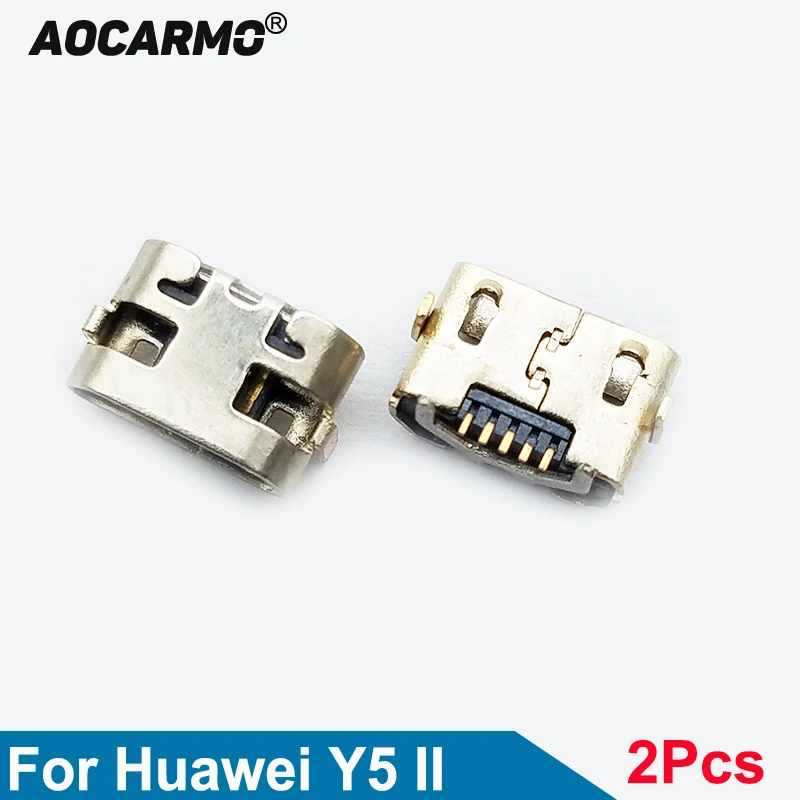 Aocarmo 2 шт./лот для Huawei Y5 II зарядное устройство USB порт зарядки док-станция Запасная