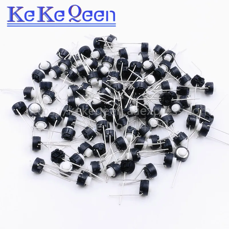 100pcs SKRGAED010 Tact Switch 6*6*4.3/6*6*5 Touch switch button 6*6*4.3mm/6*6*5mm DIP Tactile Tact Push Button Micro Switch