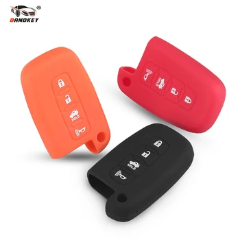 

Dandkey 30pcs Remote 4 Buttons Silicone Car Key Fob Case Cover For Hyundai Solaris Ix35 Ix45 Accent Santa Fe Tucson
