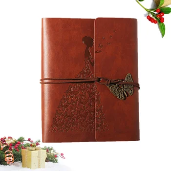 

1PC DIY Photo Album PU Leather Iron Hoop Photo Album for Gift Anniversary Birthday Festival