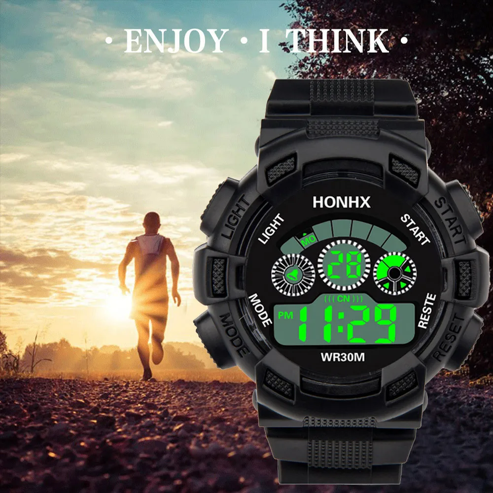 Мужские часы от топ бренда, роскошные модные мужские цифровой светодиодный Аналоговые Кварцевые сигнализации Дата спортивные наручные часы reloj hombre montre homme