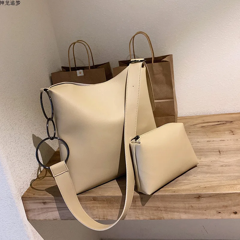 

Female Bucket Shoulder Crossbody Bags For Women 2020 Leather Luxury Handbags Famous Brand Designer Ladies Hand Sling Sac A Main