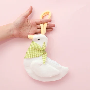 

1 PC Small Plush Duck Coin Purse Credit ID Card Holder Case Kids Zipper Pouch Girl Doll Toy Handbag Earphone Organizer Bag New