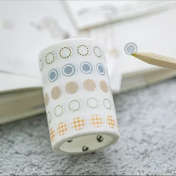 

Cool Round Dots Wide Washi Tapes Set 60mm*3M DIY Masking Tape 6 Designs Mixed