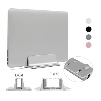 

Vertical Adjustable Laptop Stand Aluminium Alloy Notebook Mount Base Erected Space-saving Holder for MacBook Pro/Air PC