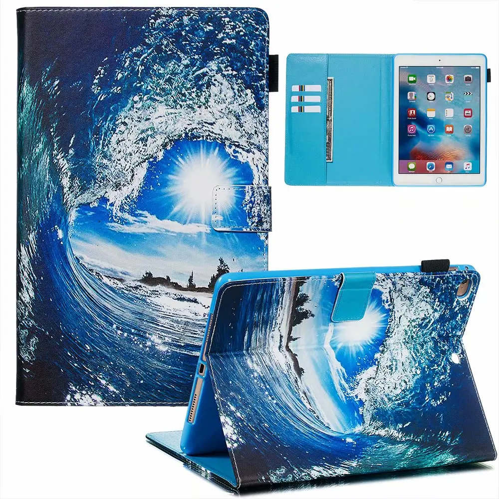 Цветной чехол для планшета из искусственной кожи IPad 9 7 2017 2018 Air 1 2 Ipad 5 6 дюйма