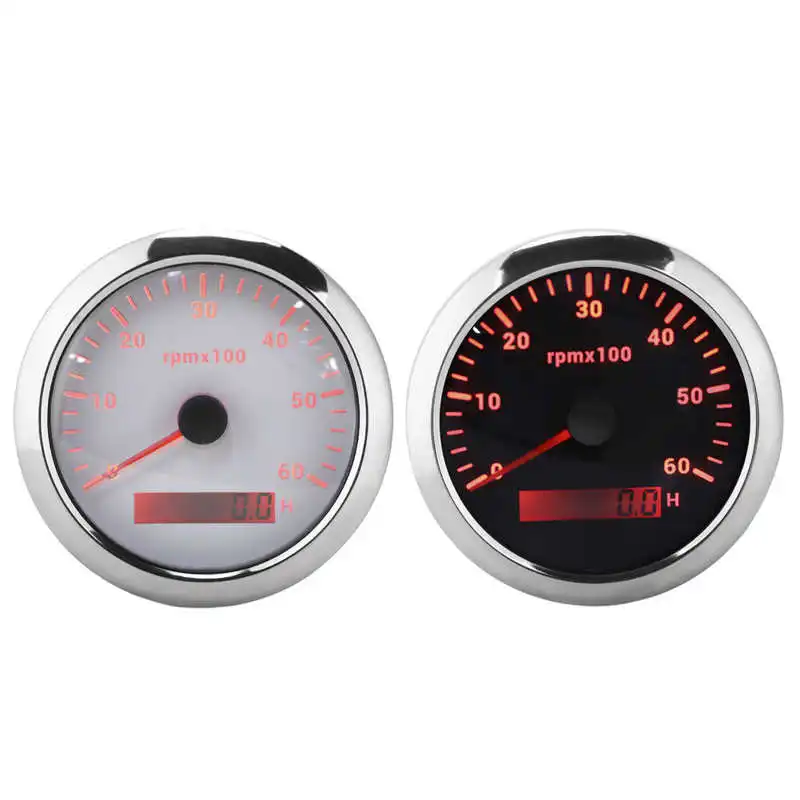 RPM Display Tachometer 85mm/3.35in for Engineering Machinery for RVs
