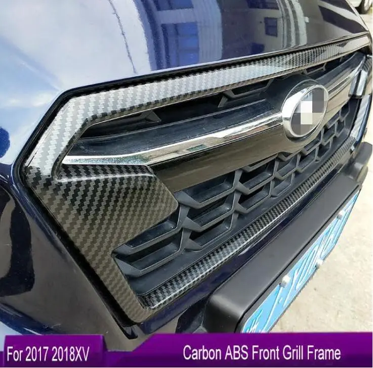 Передняя декоративная решетка из углеродного волокна ABS для Subaru XV- аксессуары