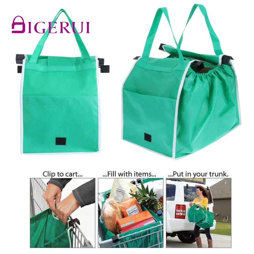 

DIGERUI Shopping Bag Foldable Eco-friendly Reusable Large portable Trolley Supermarket Large Capacity Tote Bag